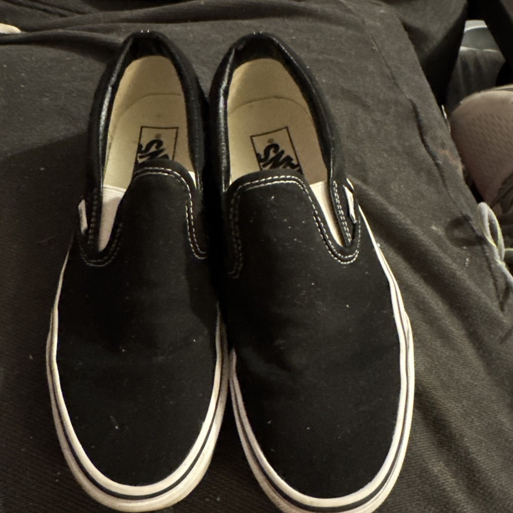 Vans Classic Slip On Shoes Women's 8 Men's 6.5 Black